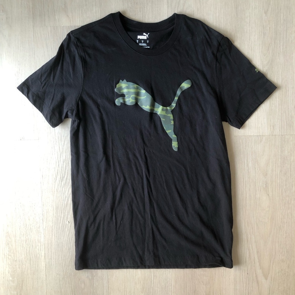 Men’s Puma Black and Camouflage T-Shirt